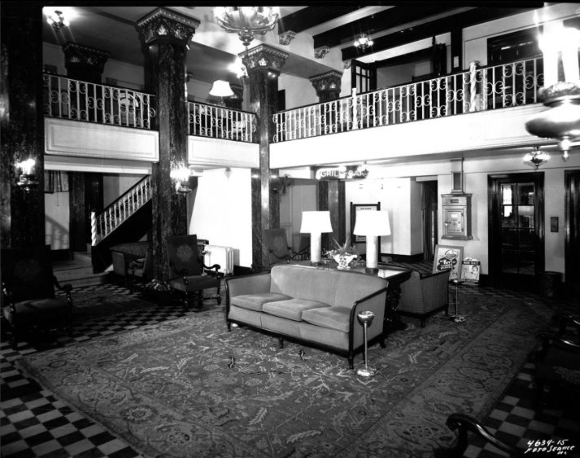 Historic Aladdin hotel lobby